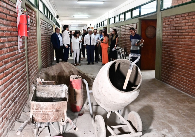 Inicio de clases avanzan las obras de refacción en el Colegio Nº 3 ‘Manuel Belgrano’